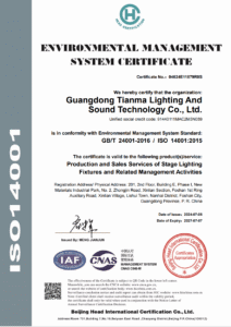 ISO14001 Certificate