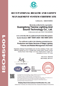 ISO45001 Certificate